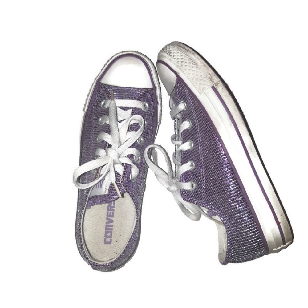CONVERSE Sparkly Purple shoes